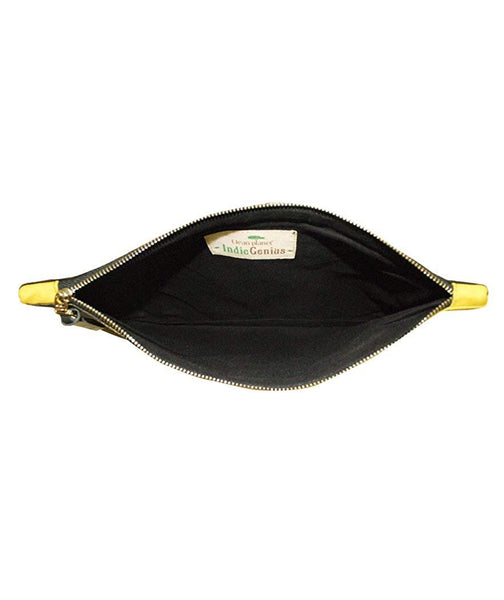 Eco-friendly Women's Pouch (Black and Yellow)