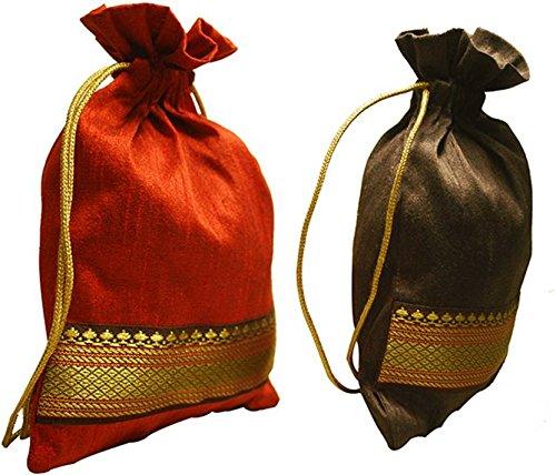 Eco-friendly 'Indie-genius' Pouch (Soft Cotton Yellow Color Mantra Print)