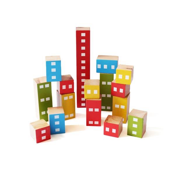 Wooden Fraction Building & Stacking Blocks - 100% Safe, Natural & Eco-friendly