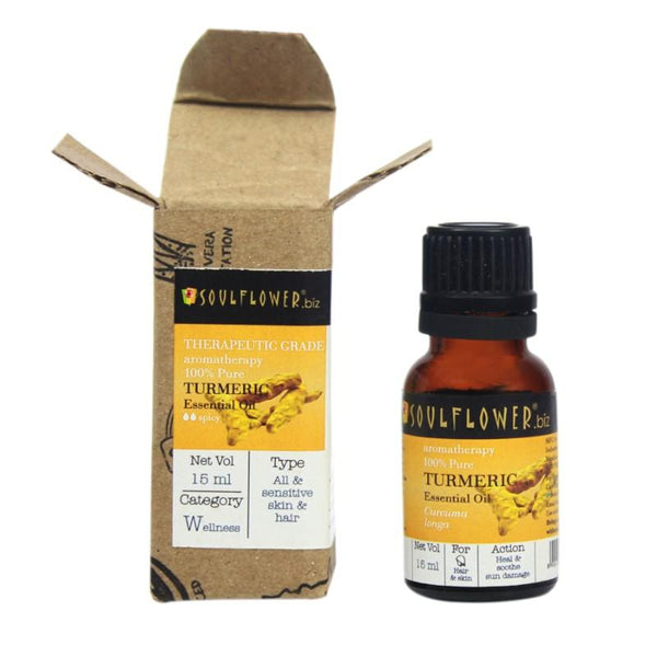 Soulflower Turmeric Essential Oil, 15ml