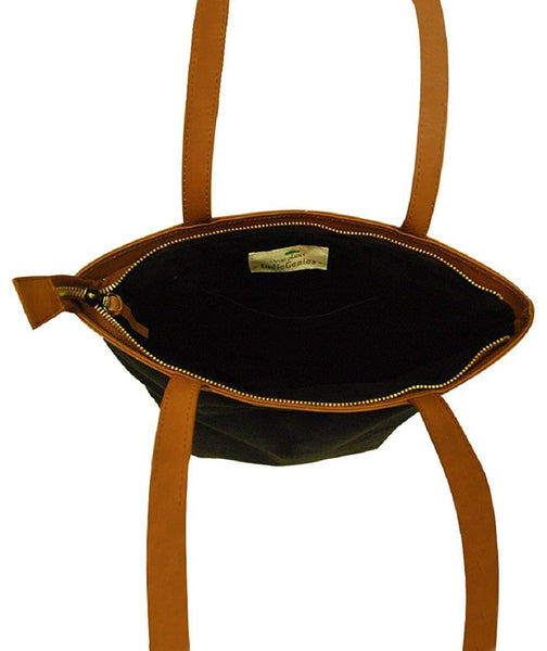 Tote Bag (04) - Yellow and Black Stripes