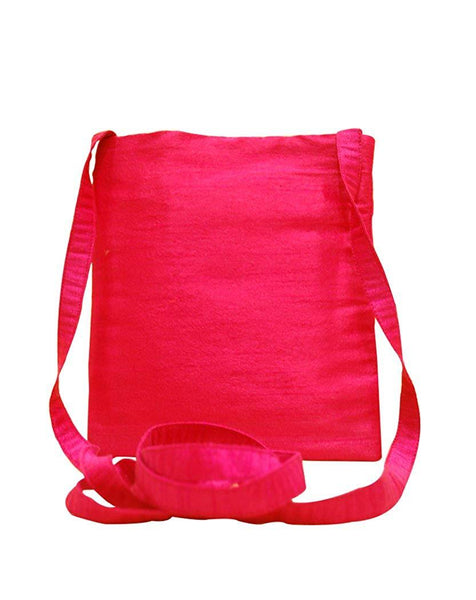 Handcrafted Sling Bag (04) - Red, Maroon and Yellow