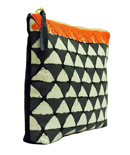 Eco-friendly Women's Pouch (Black and White)