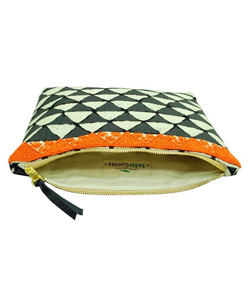 Eco-friendly Women's Pouch (Black and White)