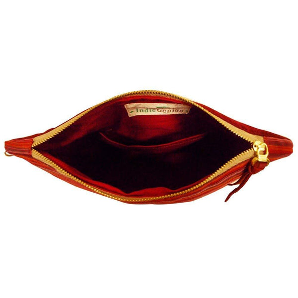 Handcrafted Pouch (01) - Red and Gold