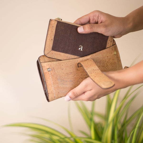 Cruelty-free Cork Fabric Wallet (Kim Clutch)