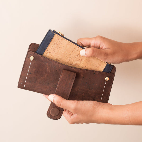 Cruelty-free Cork Fabric Wallet (Kim Clutch)