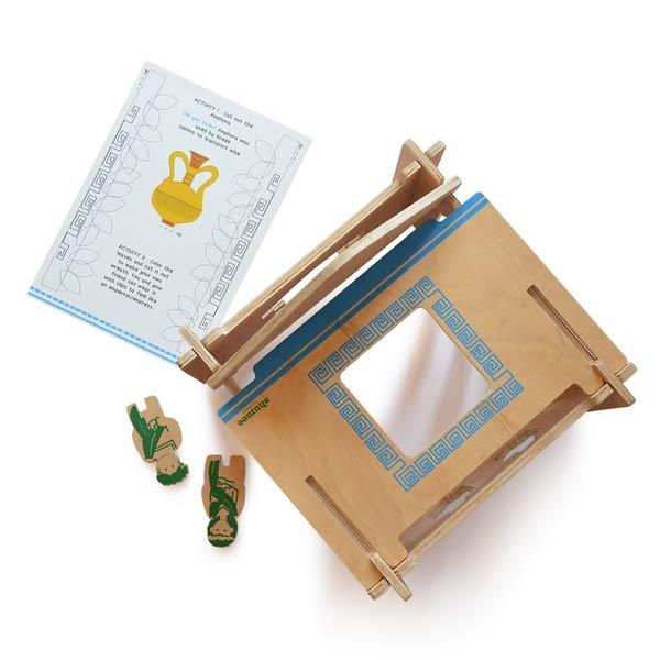 DIY Build-A-House Wooden Dollhouse Toy Set (Greek)