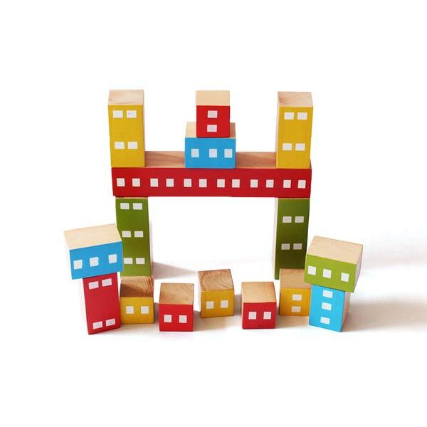 Wooden Fraction Building & Stacking Blocks - 100% Safe, Natural & Eco-friendly