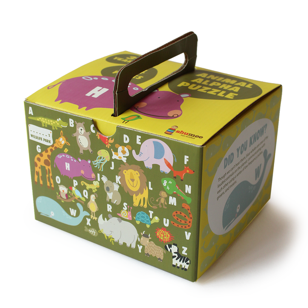 Animal Alpha Puzzle - 100% Safe, Natural & Eco-Friendly