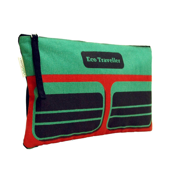 Eco-friendly Women's Pouch (Green and Black)