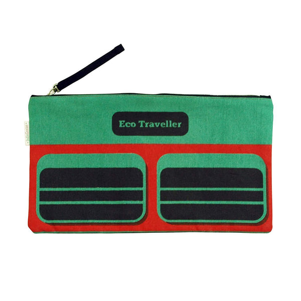 Eco-friendly Women's Pouch (Green and Black)