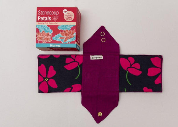 Stonesoup Petals: Dharwad Pad (Foldable Cloth Pad)