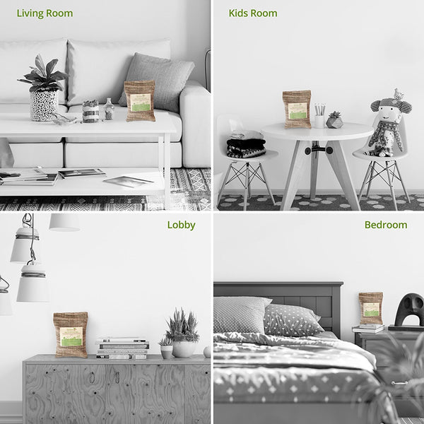 Natural Air Purifier with Activated Charcoal (Earthy Brown)