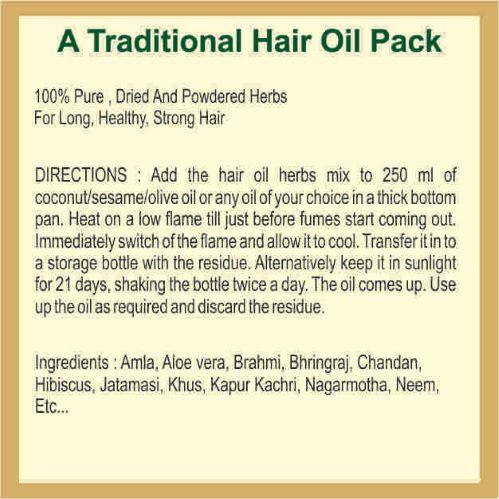 Hair Oil with a Mix Of Herbs, 30ml