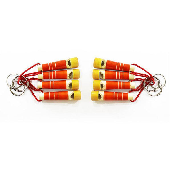 Handcrafted Wooden Whistle Toys made by Traditional Artisans (Pack of 8)