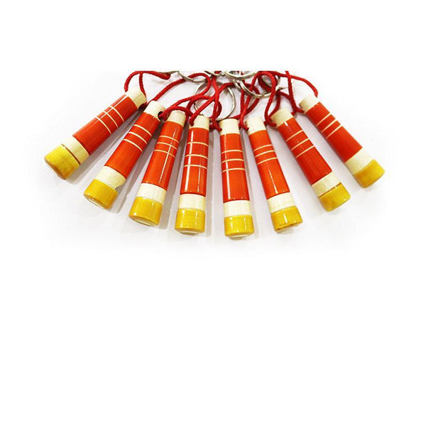 Handcrafted Wooden Whistle Toys made by Traditional Artisans (Pack of 8)
