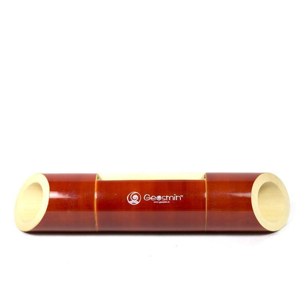 Electricity-Free Natural Ivory Wood Speaker/ Amplifier - Classic Wedge Cut - Red