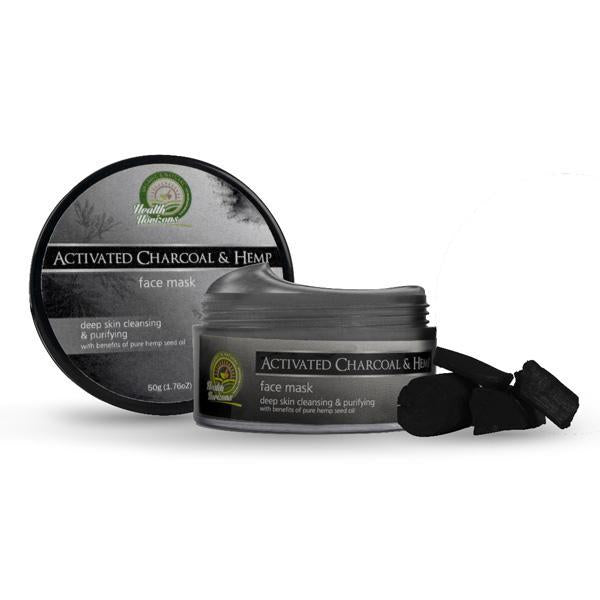 Activated Charcoal and Hemp Natural Face Mask, 50g