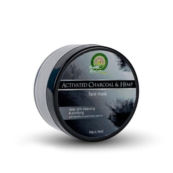 Activated Charcoal and Hemp Natural Face Mask, 50g