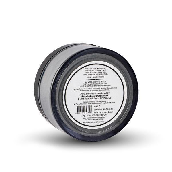 Activated Charcoal and Hemp Natural Face Mask, 50g