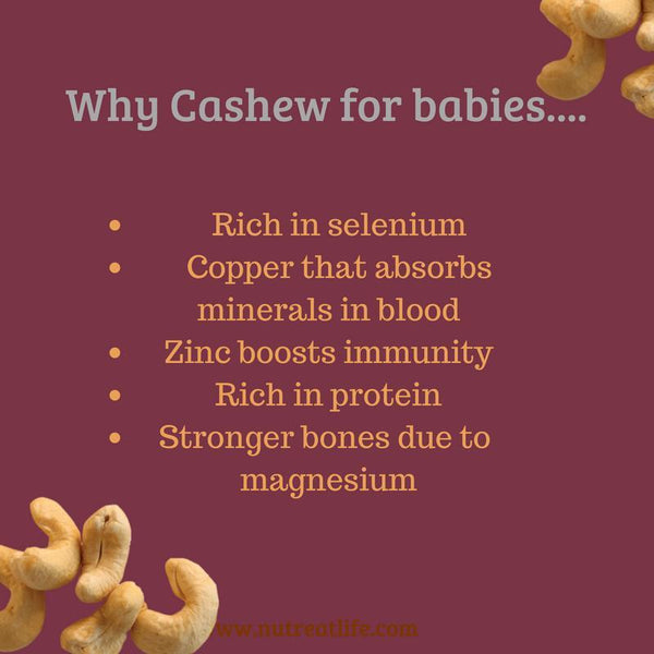 Handcrafted & Homemade Aged Rice & Cashew Baby Food for 6 Months & Above, 250g