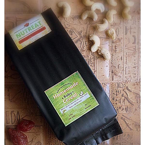 Handcrafted & Homemade Aged Rice & Cashew Baby Food for 6 Months & Above, 250g