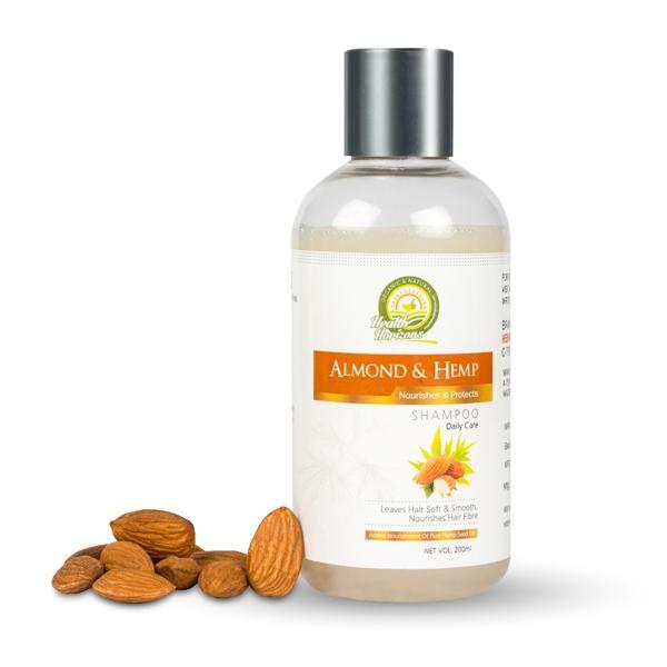 Cold Pressed Vegan Almond Oil and Hemp Shampoo, 200ml