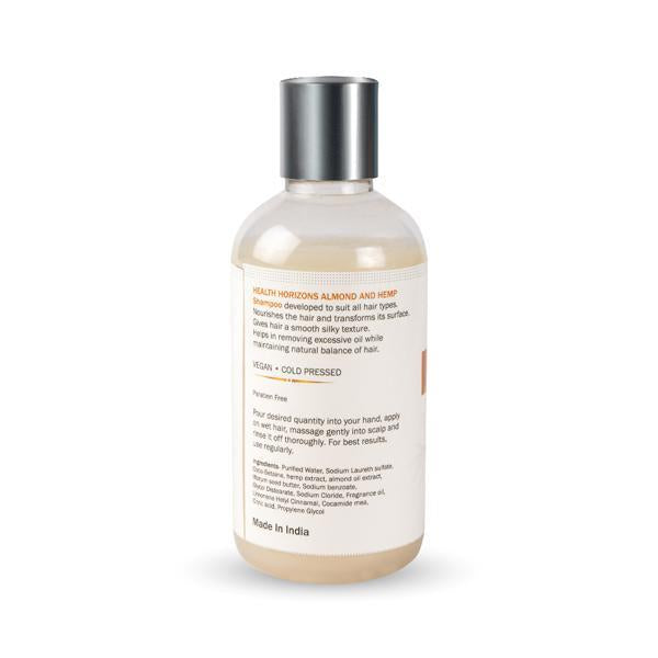 Cold Pressed Vegan Almond Oil and Hemp Shampoo, 200ml