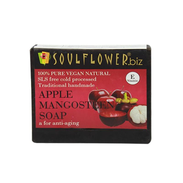 Soulflower Handmade Soap, Apple and Mangosteen, 150g