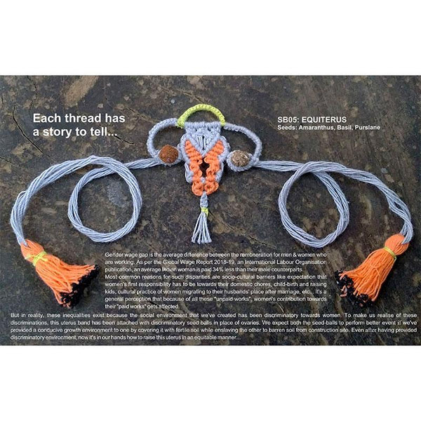 Assorted Plantable Seed Rakhis  SB03, SB05, SB17 (Pack of 3 )
