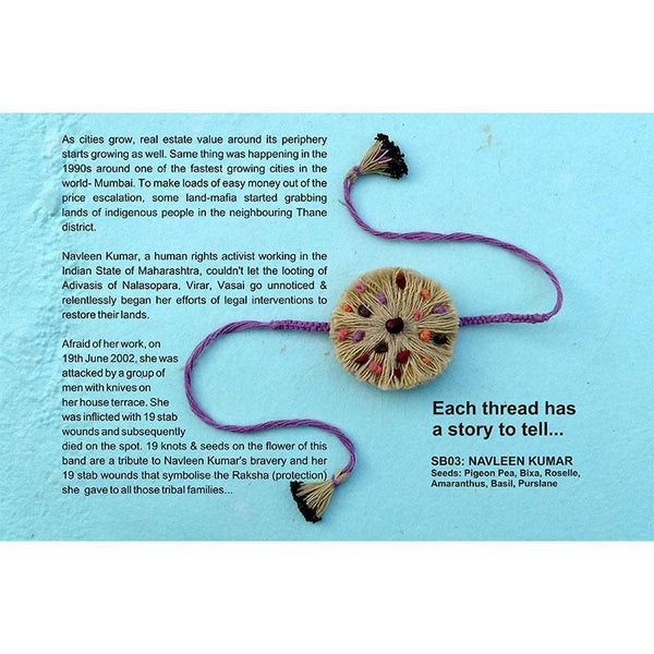 Assorted Plantable Seed Rakhis - SB02, SB02, SB03(Pack of 3 )