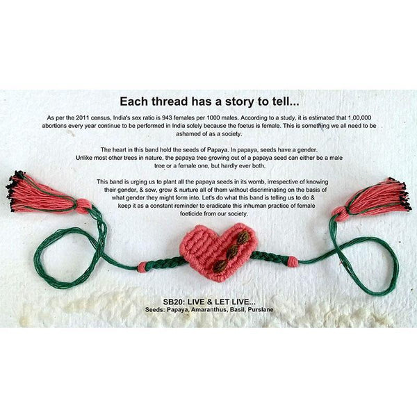 Assorted Plantable Seed Rakhis - SB01, SB03, SB17, SB20 (Pack of 4 )
