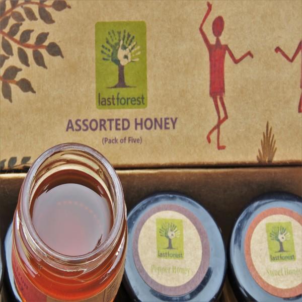 Assorted Honey (5 bottles), 25g each