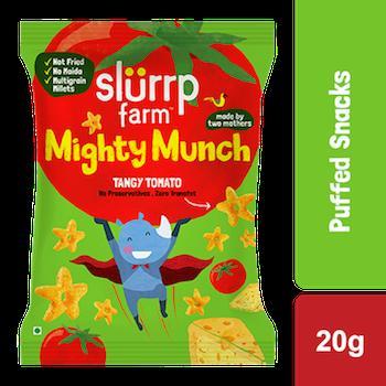 Assorted Mighty Puffs Combo Pack | Choco Ragi, Cheese and Herbs, Tangy Tomato | Healthy Snack for Kids (Pack of 6), 120g