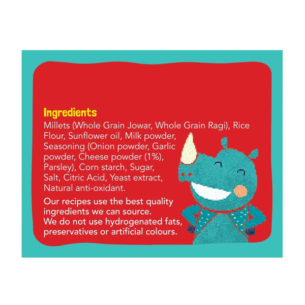 Assorted Mighty Puffs Combo Pack | Choco Ragi, Cheese and Herbs, Tangy Tomato | Healthy Snack for Kids (Pack of 6), 120g