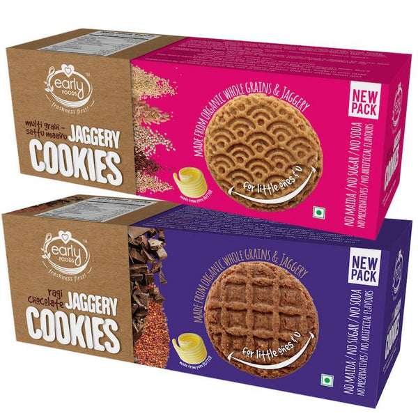 Multigrain Millet & Ragi Choco Jaggery Cookies (Pack of 2), 500g