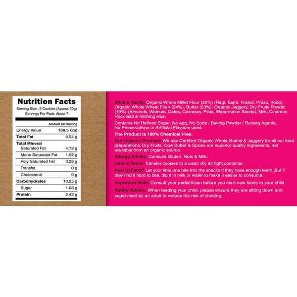 Multigrain Millet & Ragi Choco Jaggery Cookies (Pack of 2), 500g