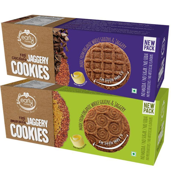Ragi Amaranth & Ragi Choco Jaggery Cookies (Pack of 2), 500g