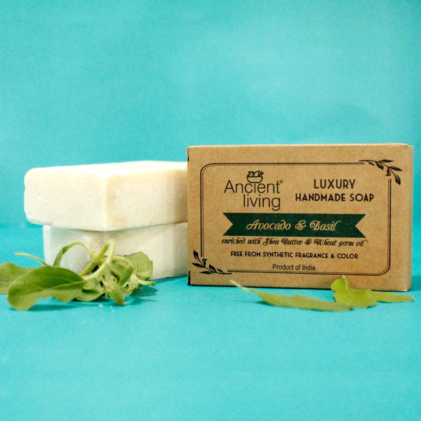 Avocado & Basil Luxury Handmade Soap (100gms)