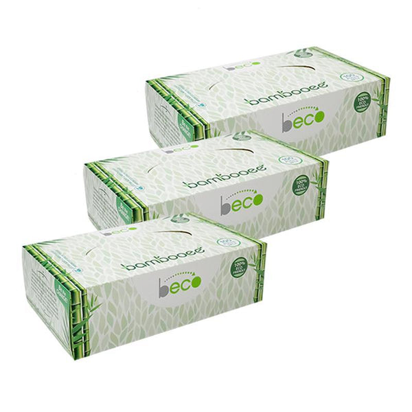 Eco-Friendly Bamboo Facial Tissues - 2 Ply, 100 Pulls