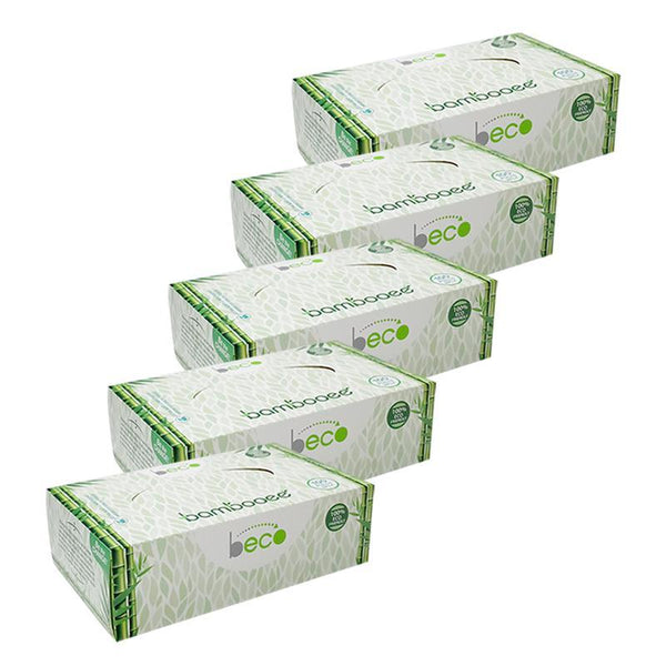 Eco-Friendly Bamboo Facial Tissues - 2 Ply, 100 Pulls
