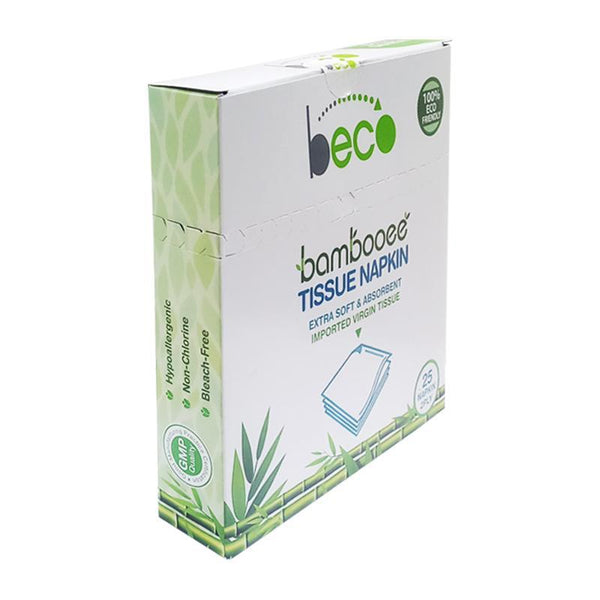 Eco-Friendly Bamboo Serving Napkins - 2 Ply, 25 Pcs