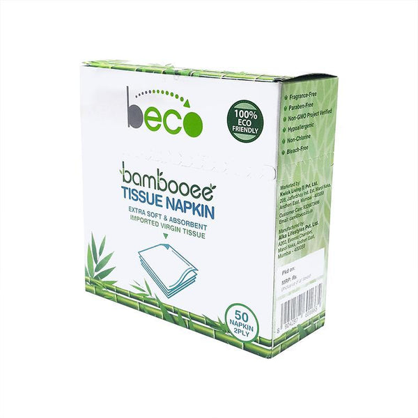 Eco-Friendly Bamboo Serving Napkins - 2 Ply, 50 Pcs