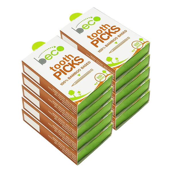 Eco-Friendly Bamboo Toothpicks - 100 picks