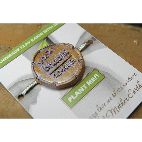 Plantable Clay and Seed Rakhi - Bhabhi Kamaal