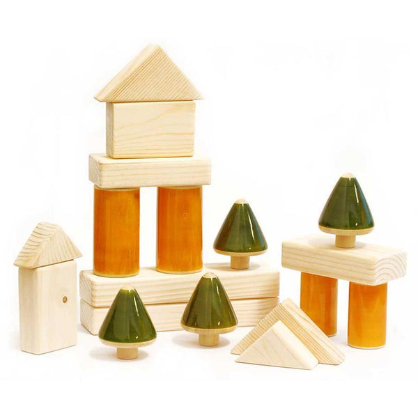 Hand-Crafted Wooden Baby Building Blocks