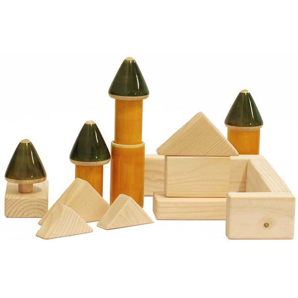 Hand-Crafted Wooden Baby Building Blocks