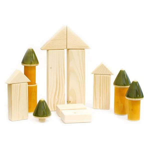 Hand-Crafted Wooden Baby Building Blocks