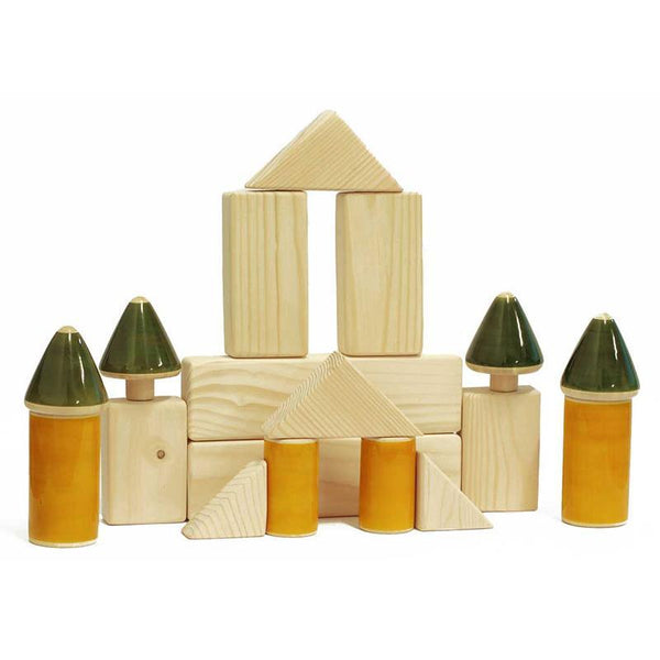 Hand-Crafted Wooden Baby Building Blocks